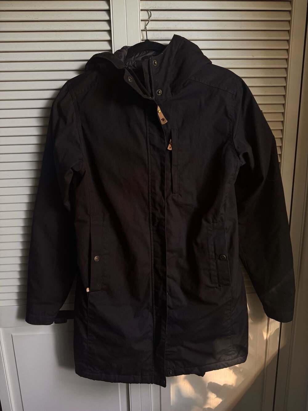 Fjallraven Kiruna Padded Parka Size S Black Winter Coat Jacket